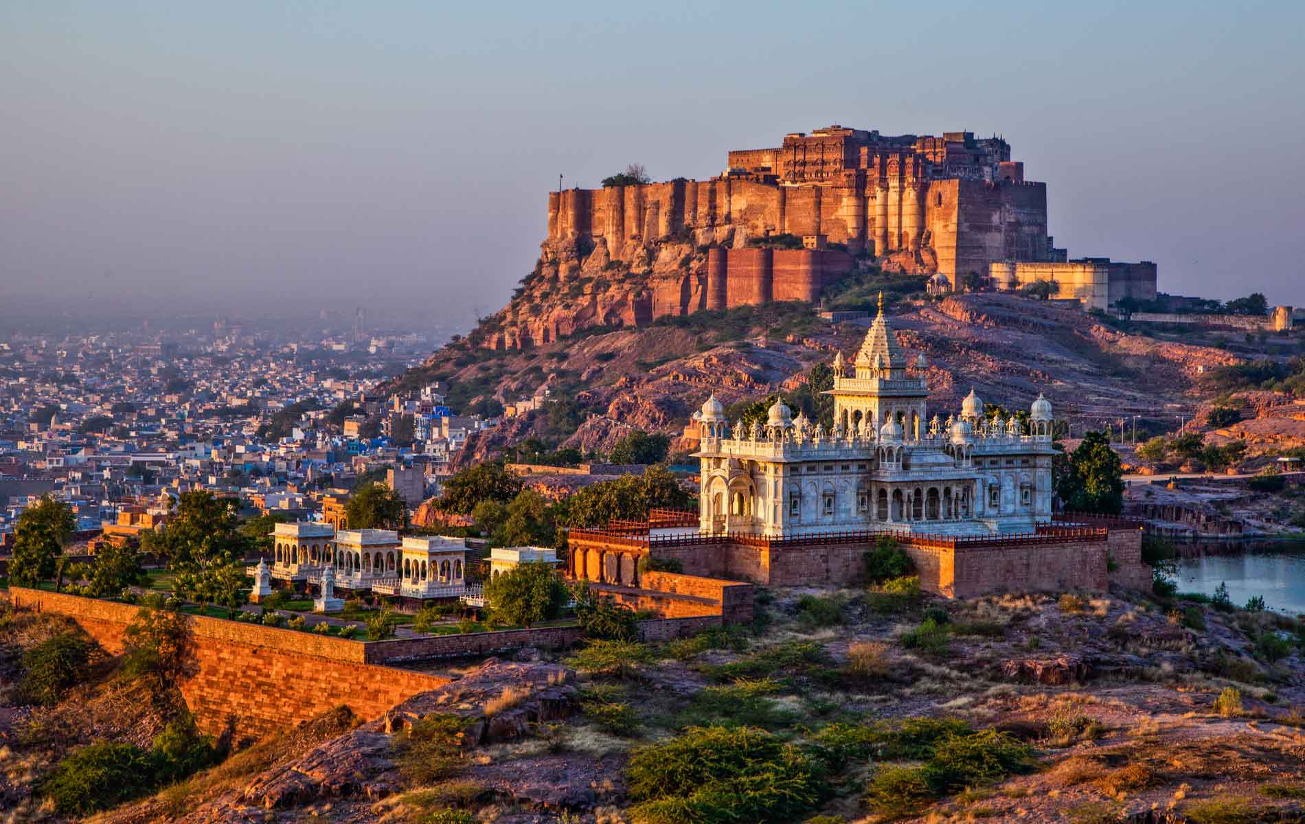 Mehrangarh Fort at Jodhpur, Rajasthan, India 