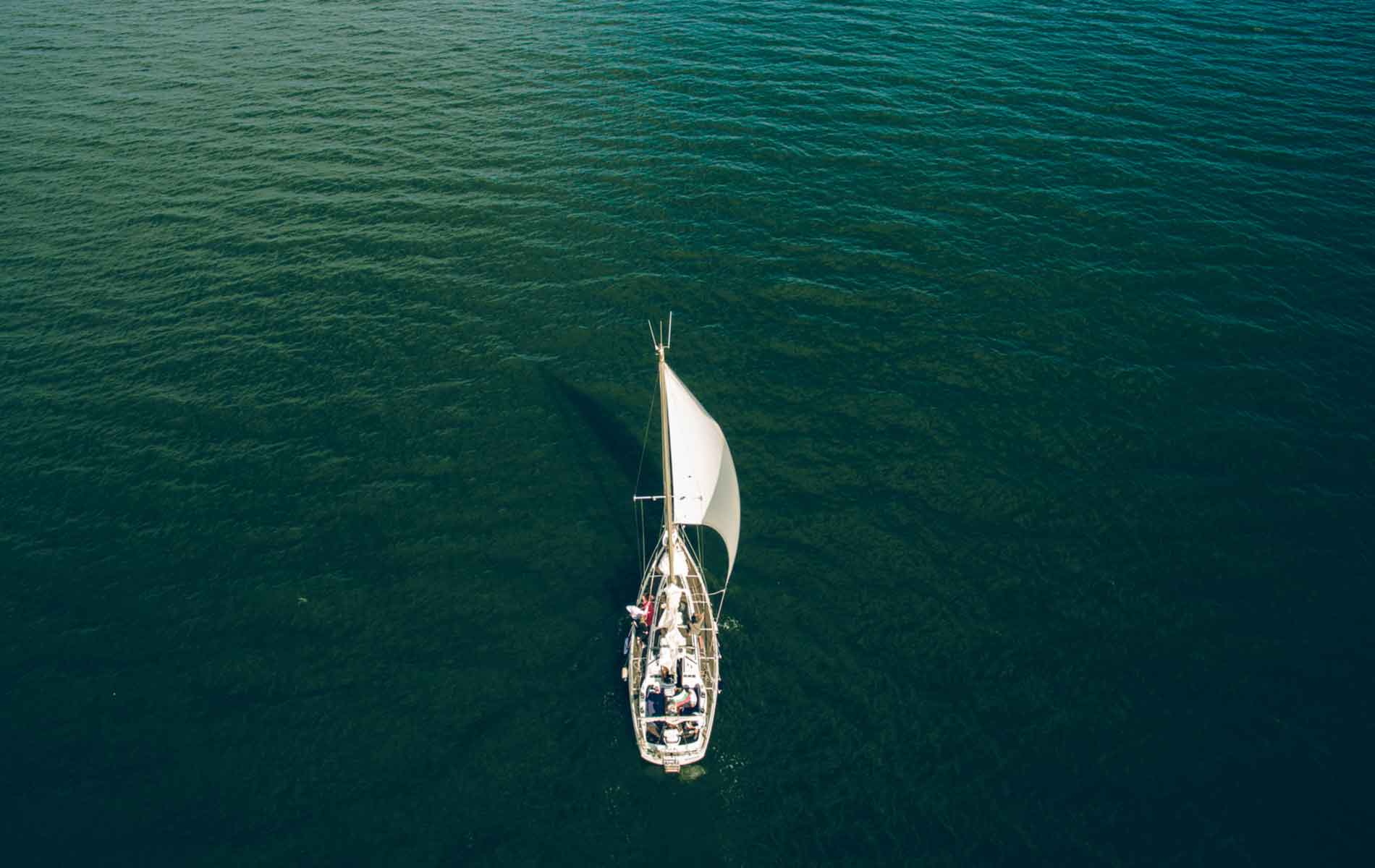 A yacht on the Black Sea