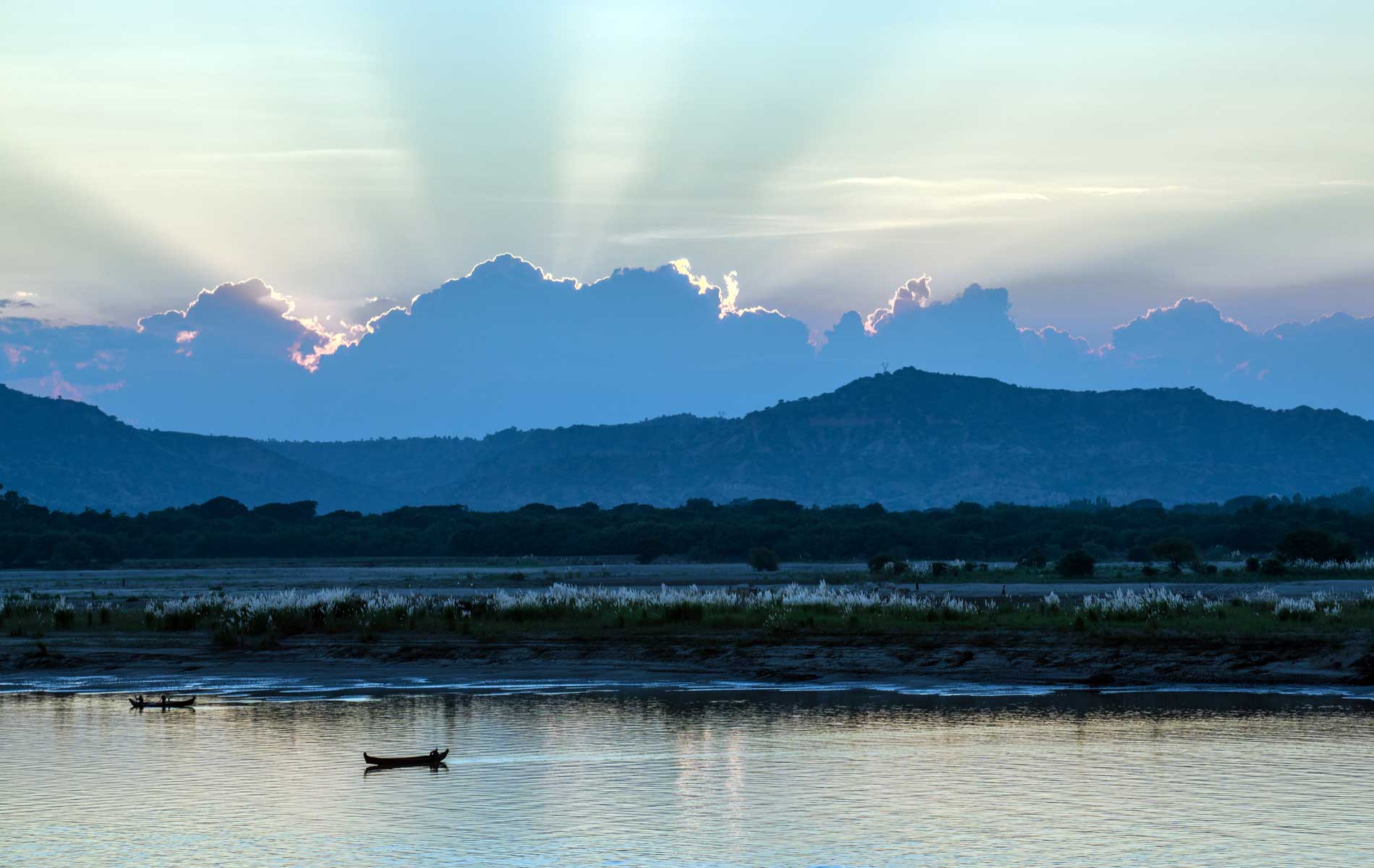 The Irrawaddy River in Myanmar
