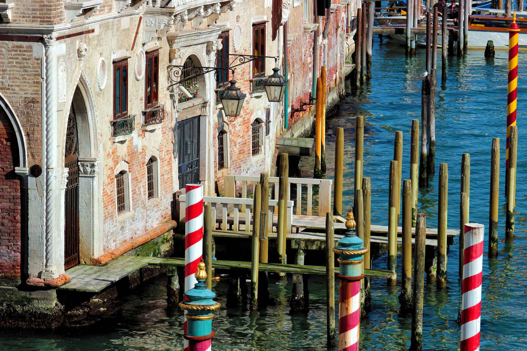 A pier in Venice's Grand Canal