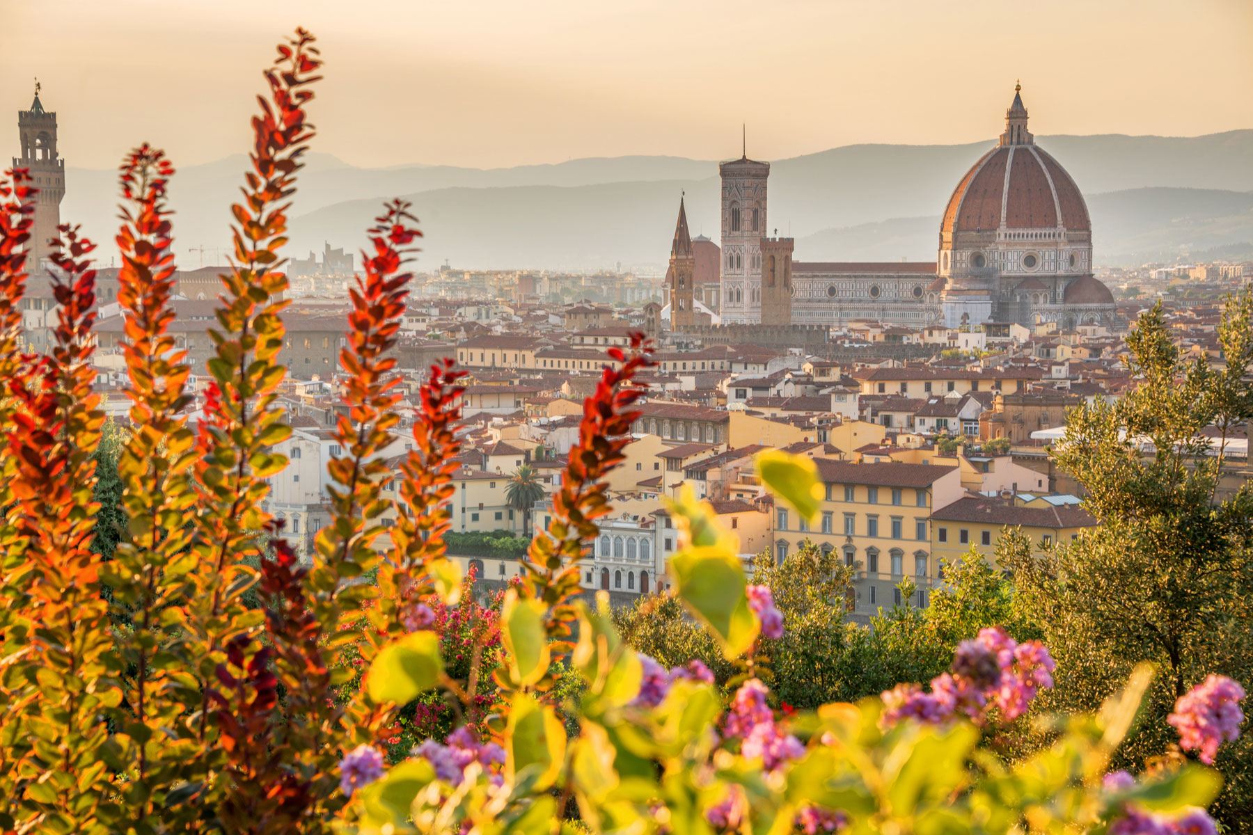 view of Florence with the Basilica Santa Maria del Fiore (Duomo), Tuscany, Italy