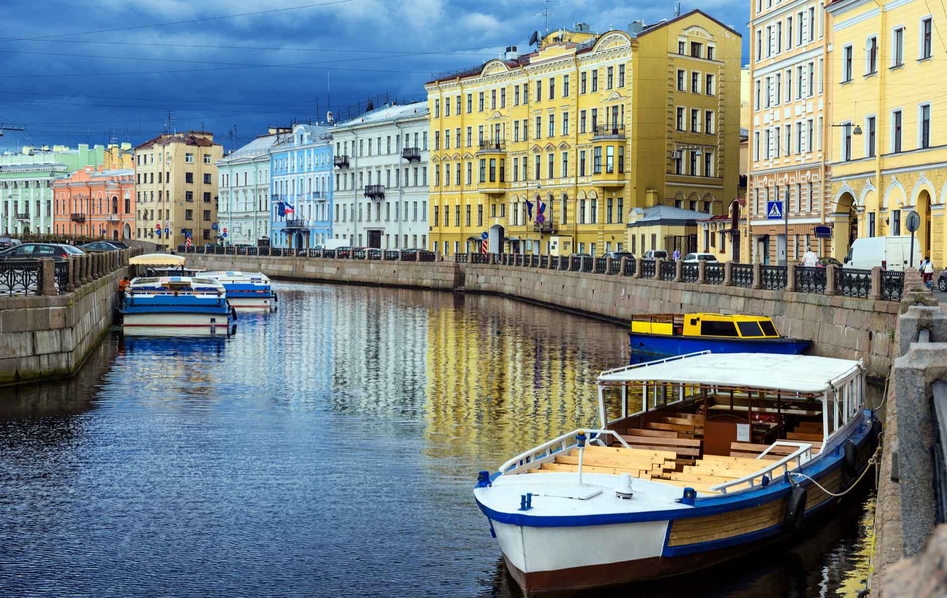 A canal in St. Petersburg, Russia