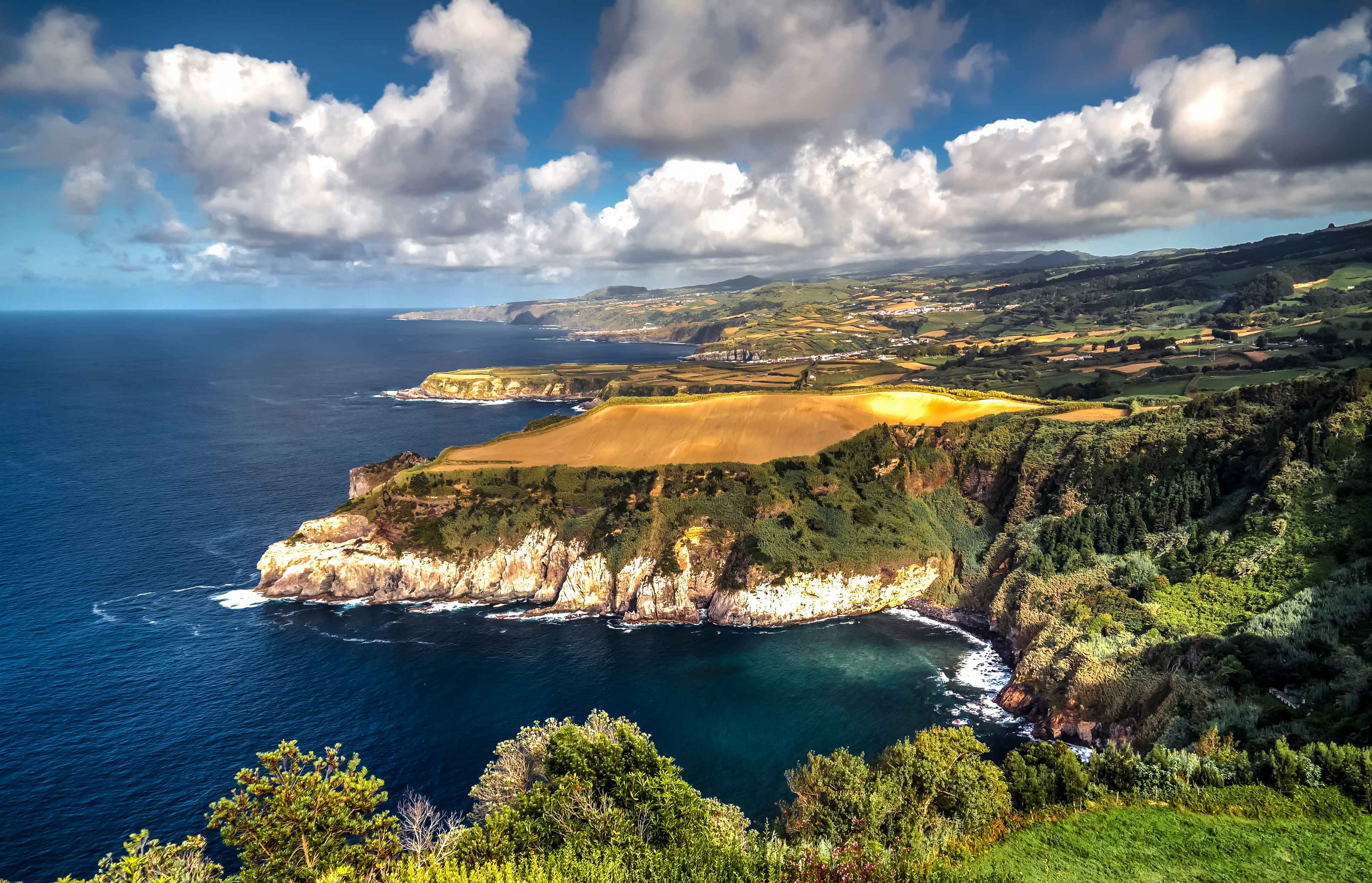 A viewpoint on Sao Miguel Island on the Azores
