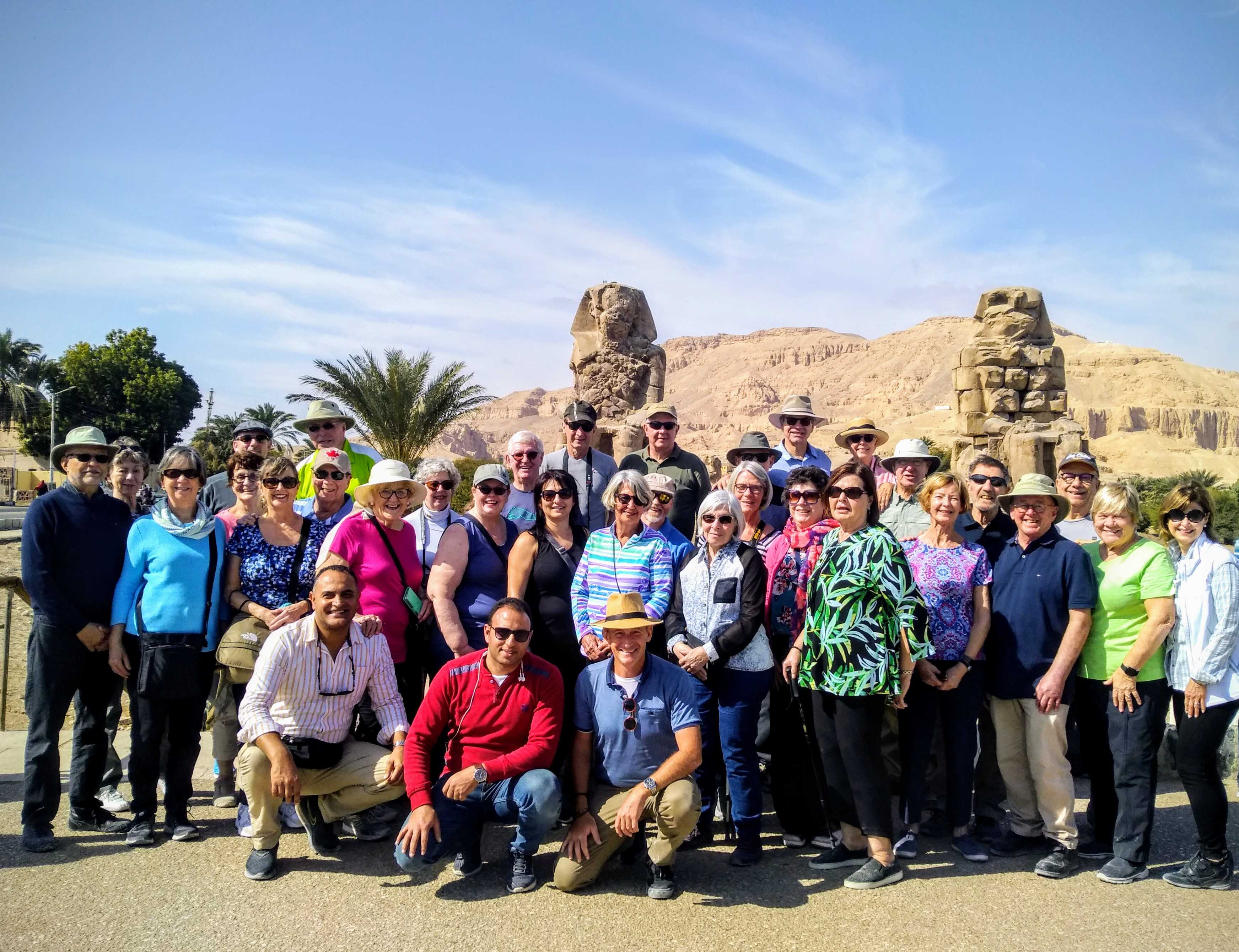 Group travel pros! Wheel & Anchor exploring Egypt, January 2019.